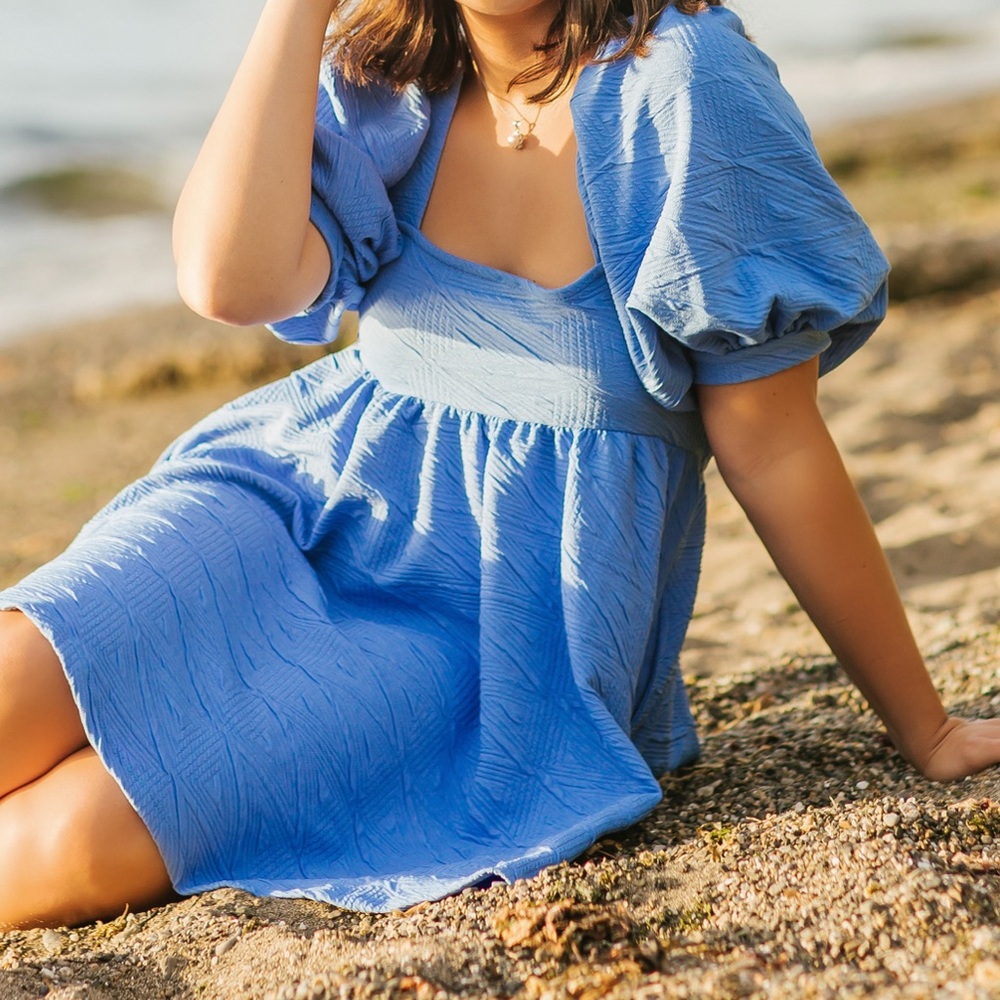 Free People dress light blue medium